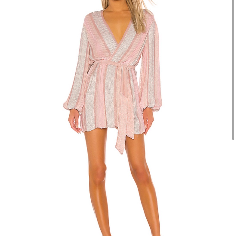 COPY - REVOLVE: Gabrielle Robe Dress: pastel pink…